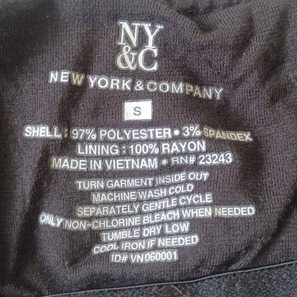 NY&C strap printed top sleeveless black/white - Picture 3 of 3